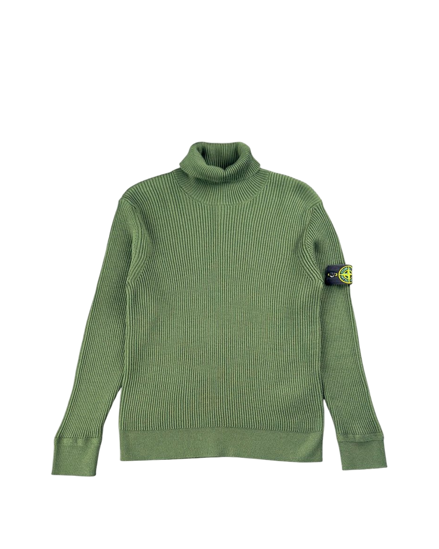 552C2 Turtle Neck Knit Sweater Olive SI0181-OL