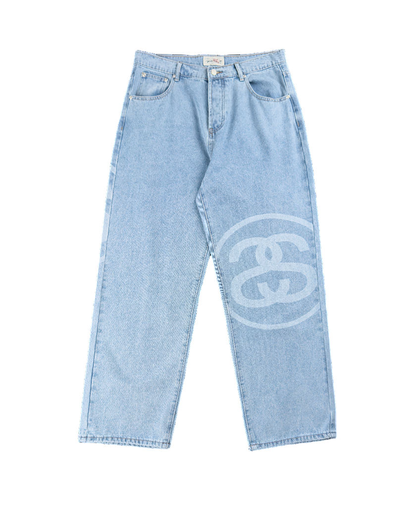 STUSSY SS-Link Big Ol' Jeans Light Blue