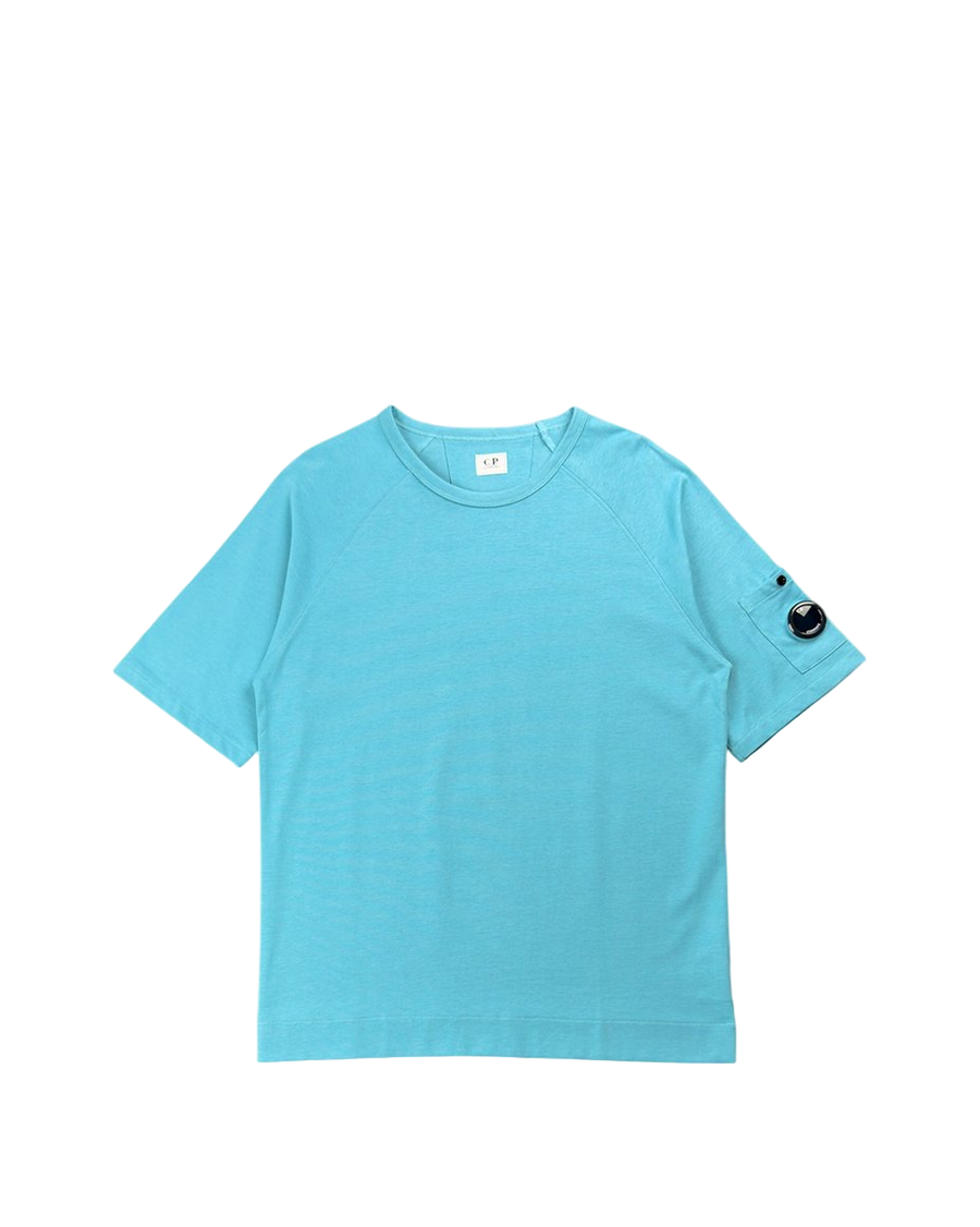 C.P. COMPANY Arm Lens Raglan T-Shirt Lake Blue