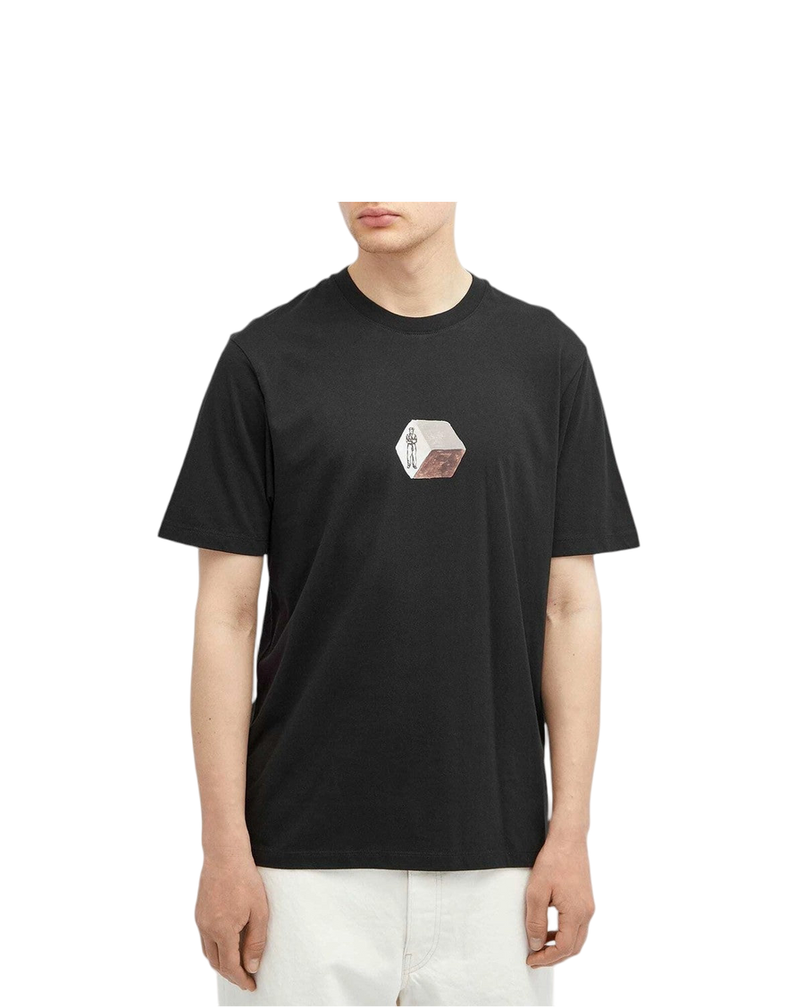 C.P. Company 30/1 Jersey Logo Graphics T-Shirt Black