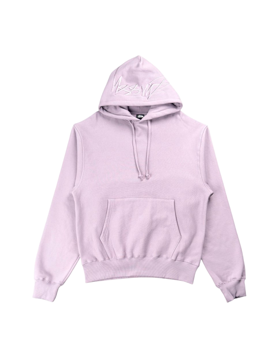 STUSSY Back Hood App Hoodie Purple