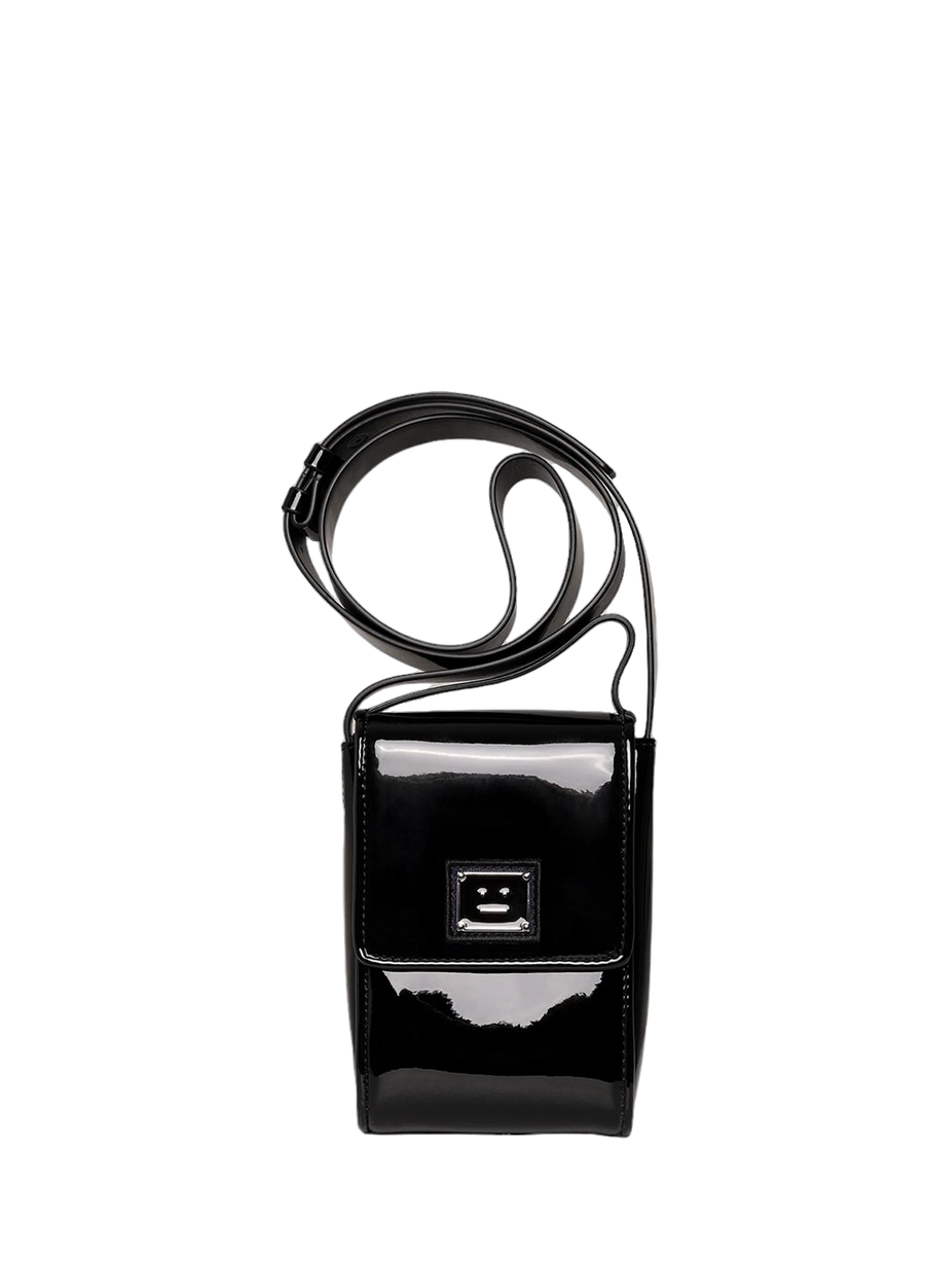 Acne Studios Messenger Face Bag Black