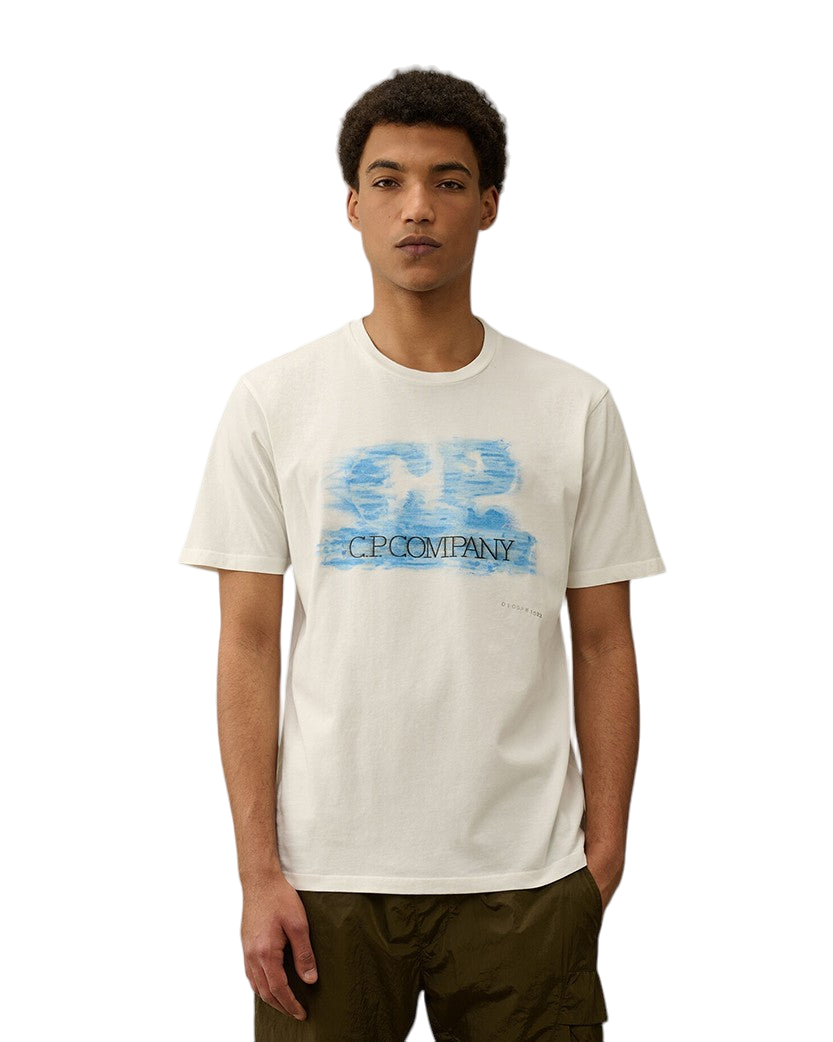 C.P. Company 24/1 Jersey Artisanal Logo T-shirt White