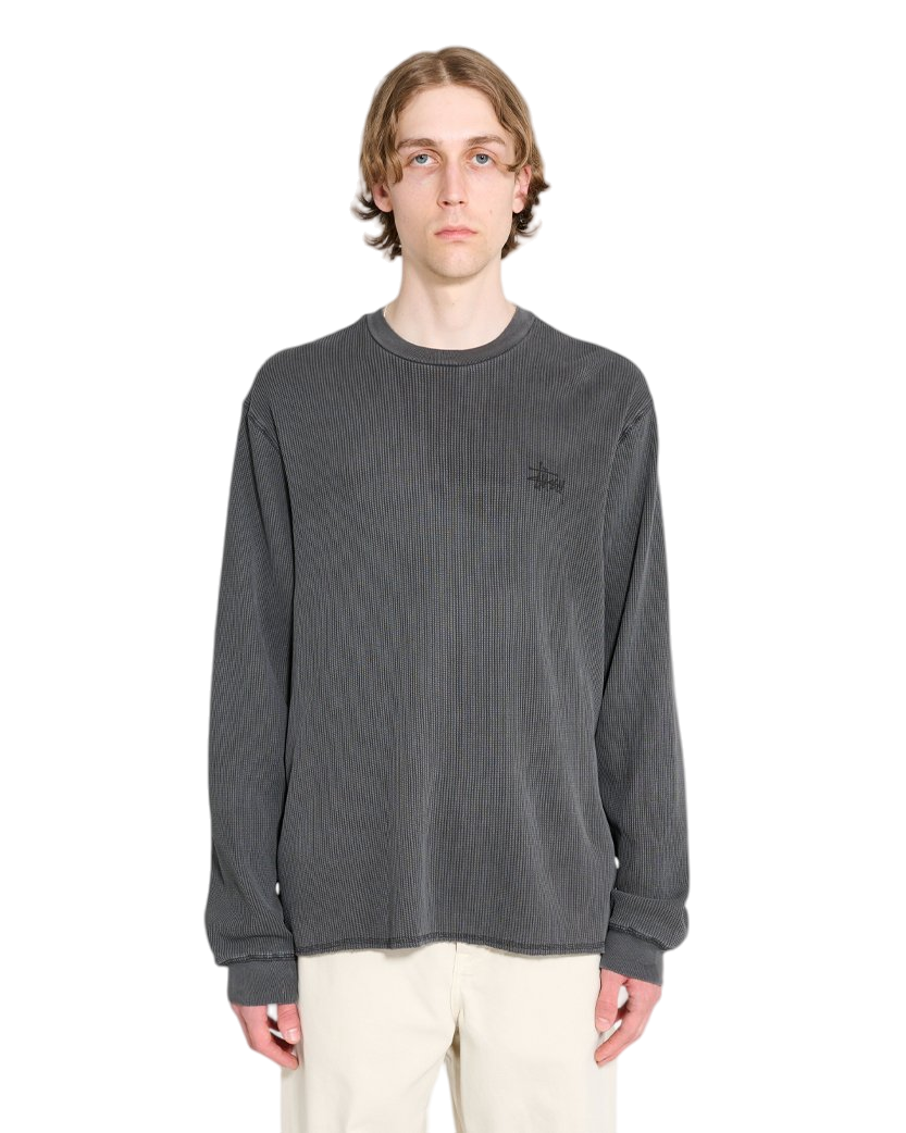 STUSSY Basic Stock Long Sleeve Thermal Black