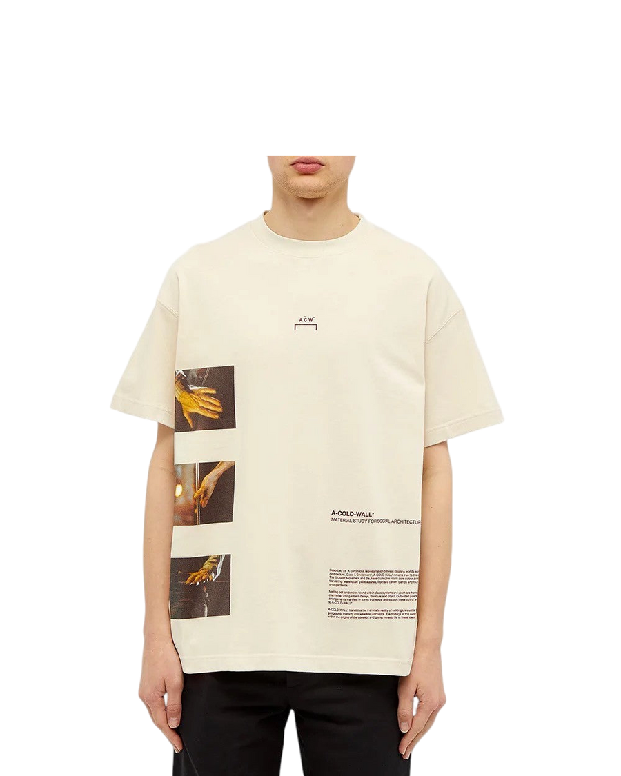 A-COLD-WALL* 20SS Glass Blower Tee Beige
