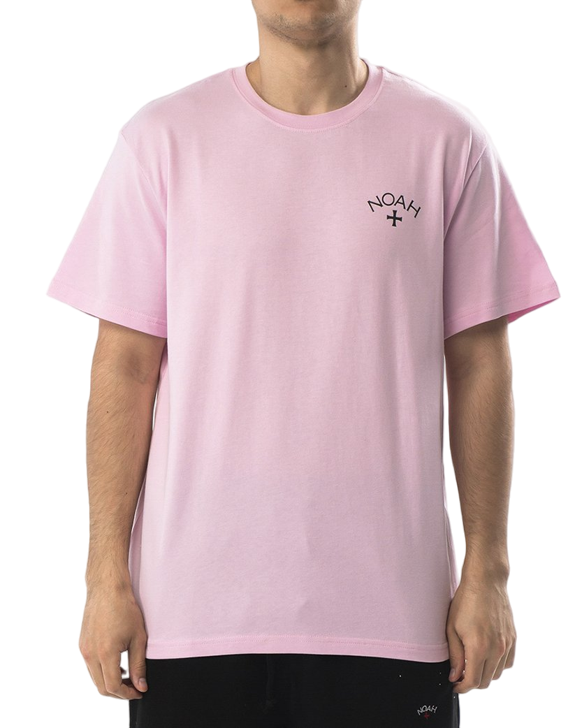 NOAH Summer Core Logo T-shirt Neon Pink