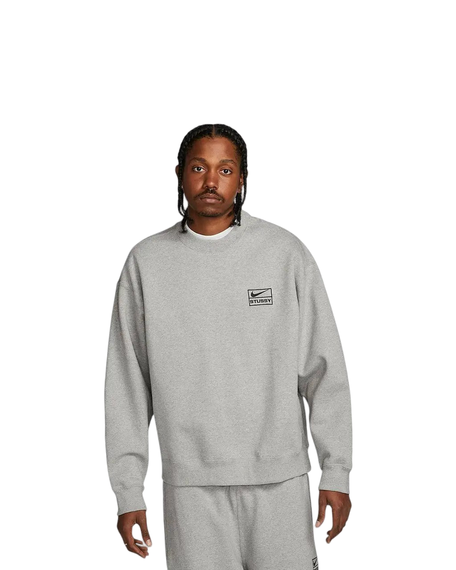 NIKE X STUSSY Wash Crew Sweat Grey