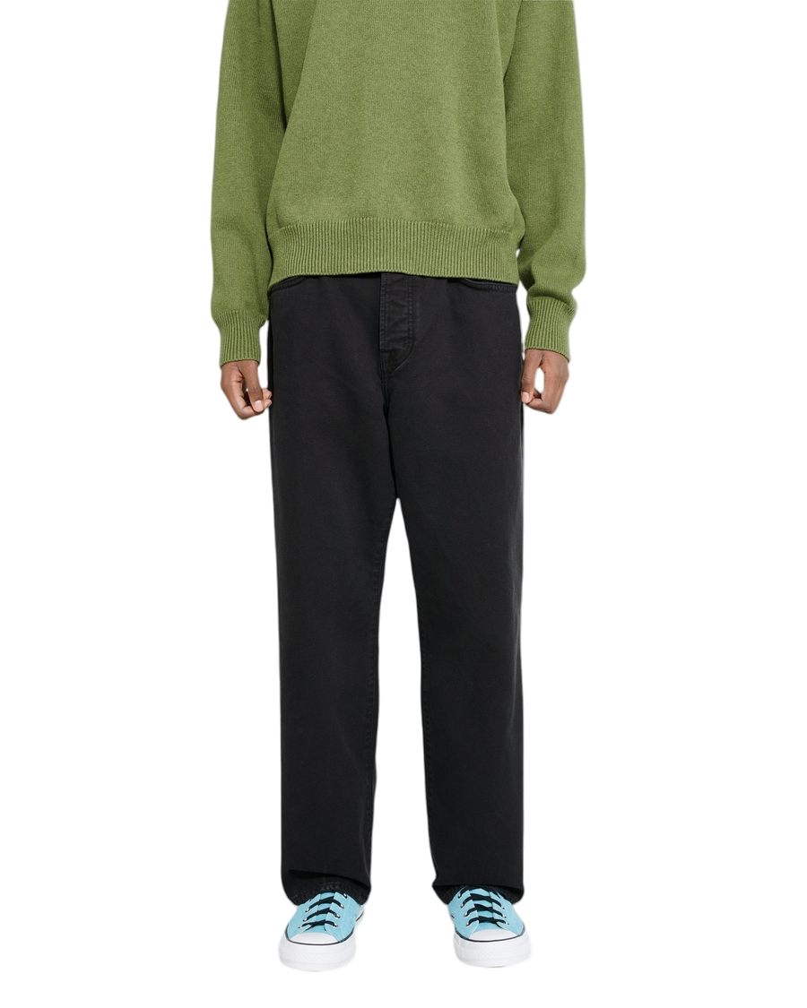 STUSSY Big Ol' Jeans Logo Washed Black
