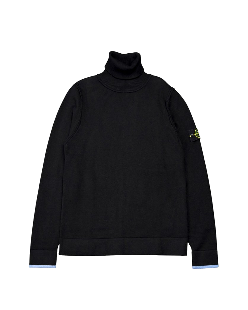 530A1 Mock Neck Sweater Black SI0231-BK