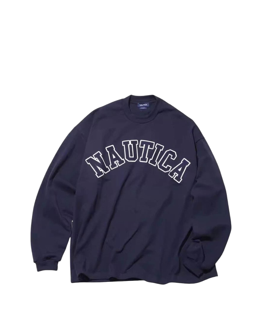NAUTICA Logo Long Sleeve Navy