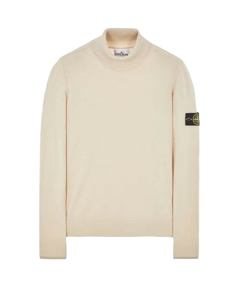 530A1 Mock Neck Sweater Natural White SI0231-NWT