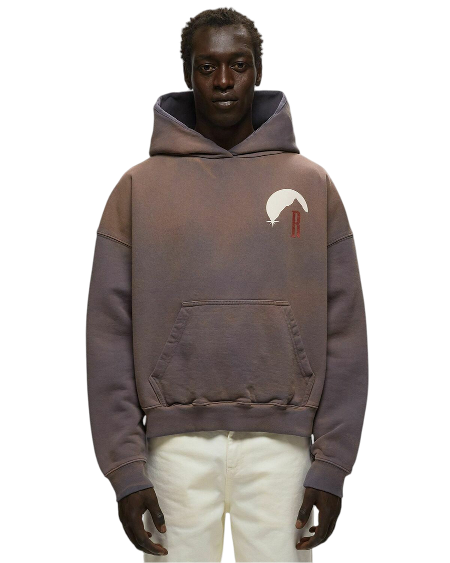 Rhude Moonlight Stamp Hoodie Vintage Grey