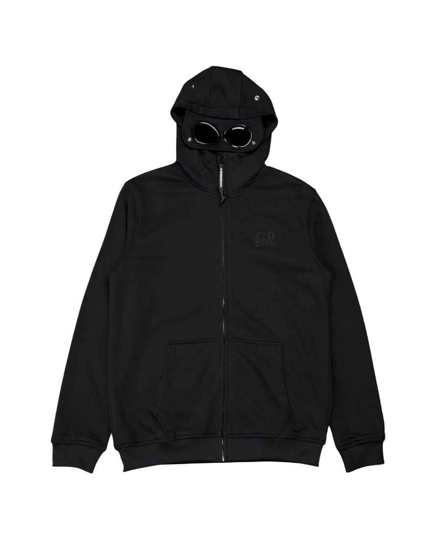 C.P. Company Goggle Zip Hoodie Black