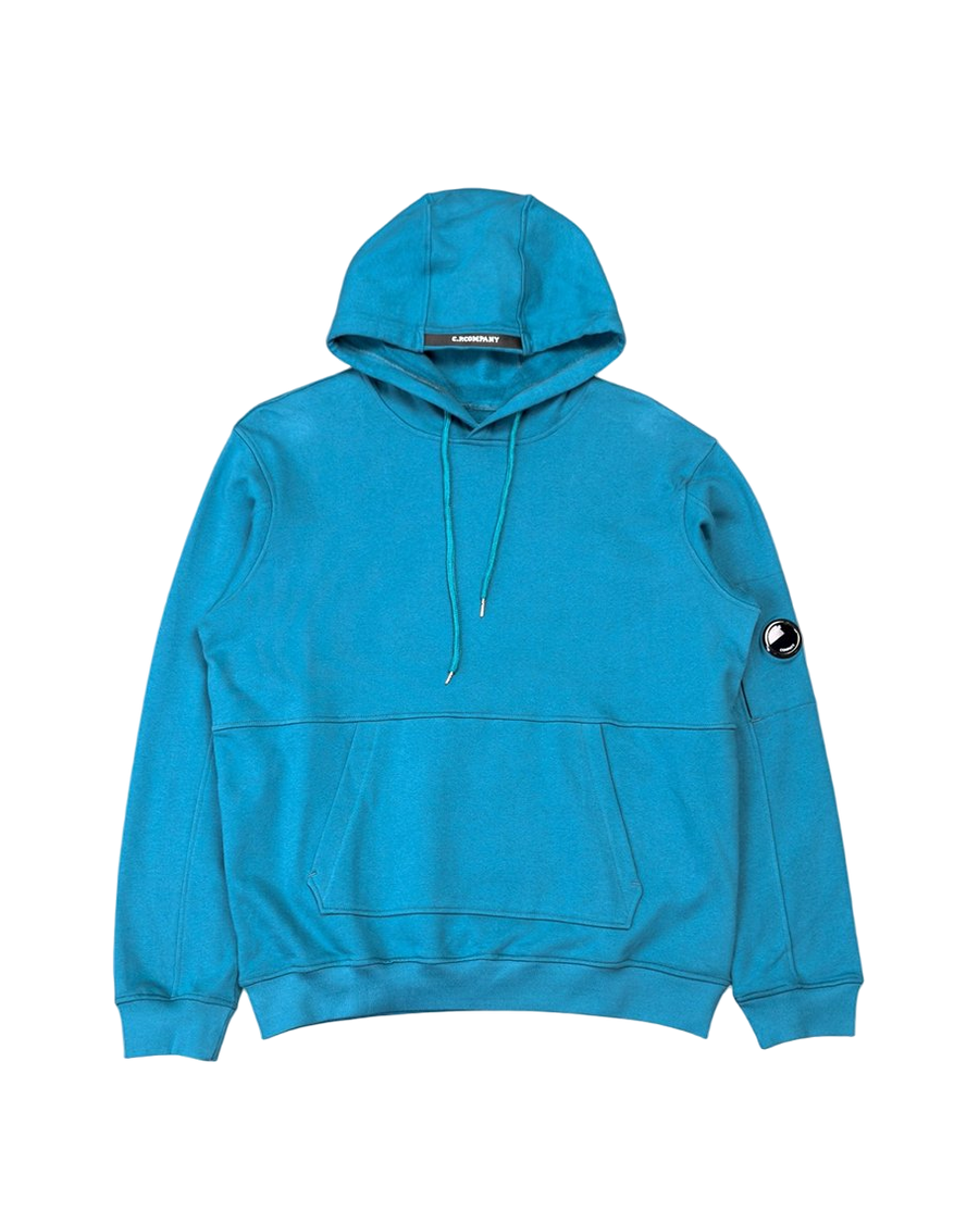 C.P. Company Hoodie With Lens Peacock Blue
