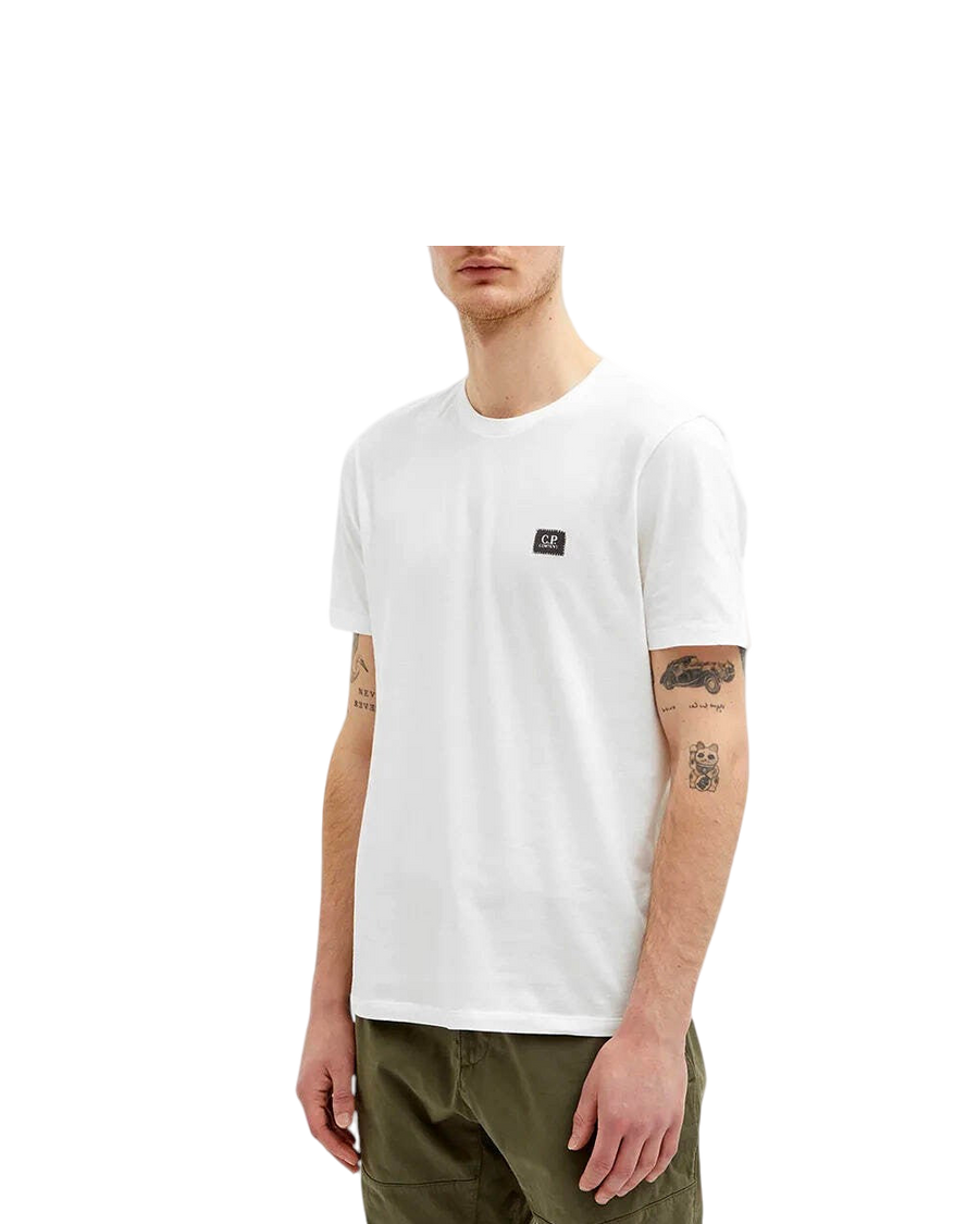 C.P. COMPANY Jersey Small Label T-shirt White