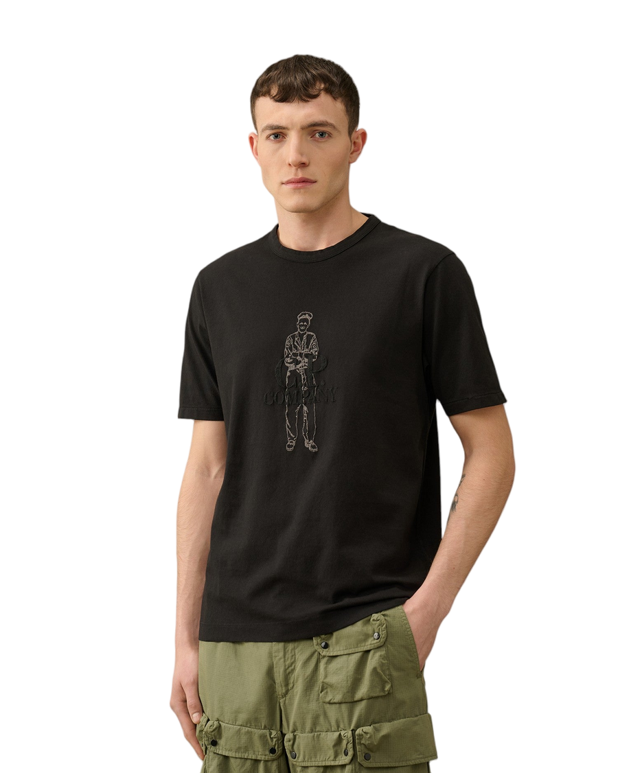 C.P. Company Jersey British Sailor T-shirt Black