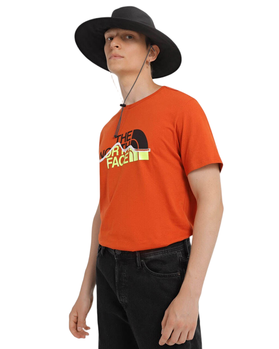 The North Face Mountain Line T-Shirt Orange