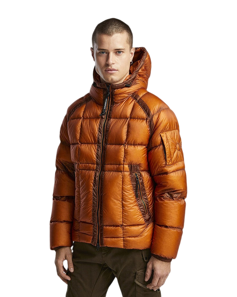 C.P. Company D.D. Shell Hooded Down Jacket Orange