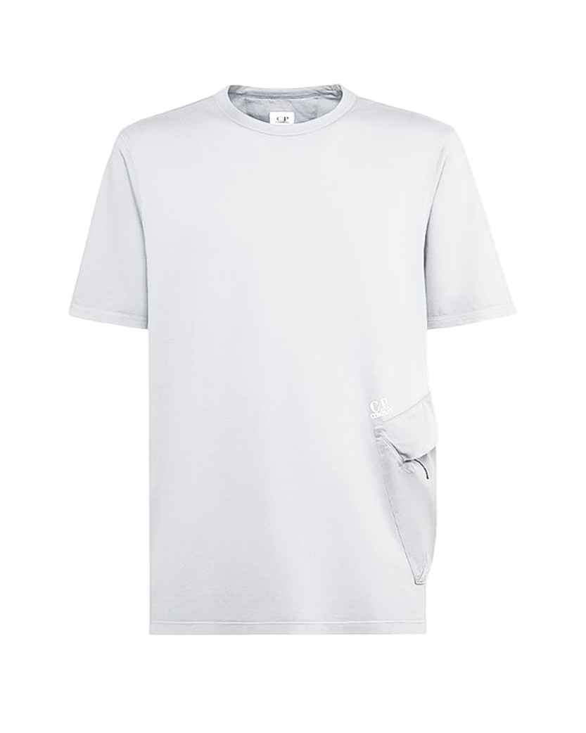 C.P. Company 20/1 Jersey Mixed Side Pocket T-Shirt White