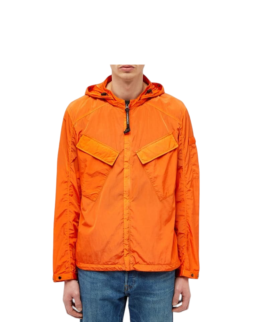 C.P. Company Hooded Google Zip Overshirt Spicy Orange