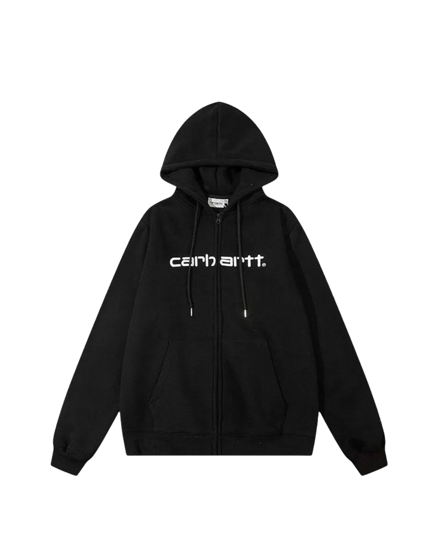 Carhartt WIP Zip Hoodie Logo Black