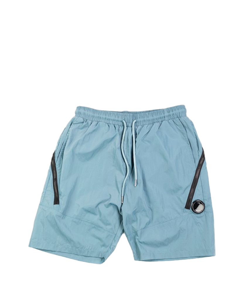 C.P. COMPANY Chrome Lens Pocket Shorts Peacock Blue