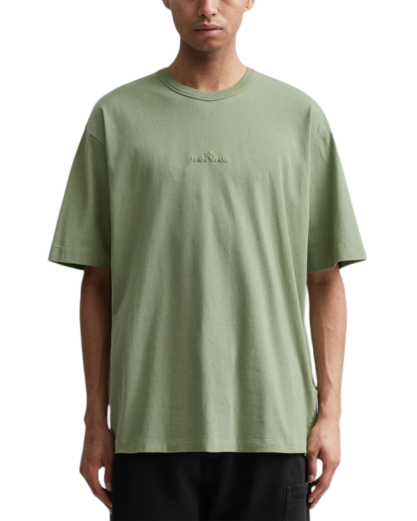 23SS 20444 Oversize Fit Embroidery T-Shirt Sage Green SI0319-SGN