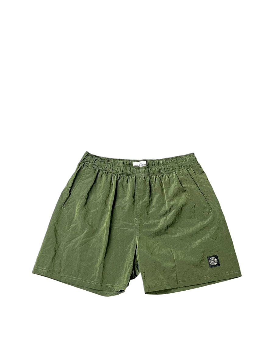 B0943 Beach Nylon Shorts Olive SI0166-OL
