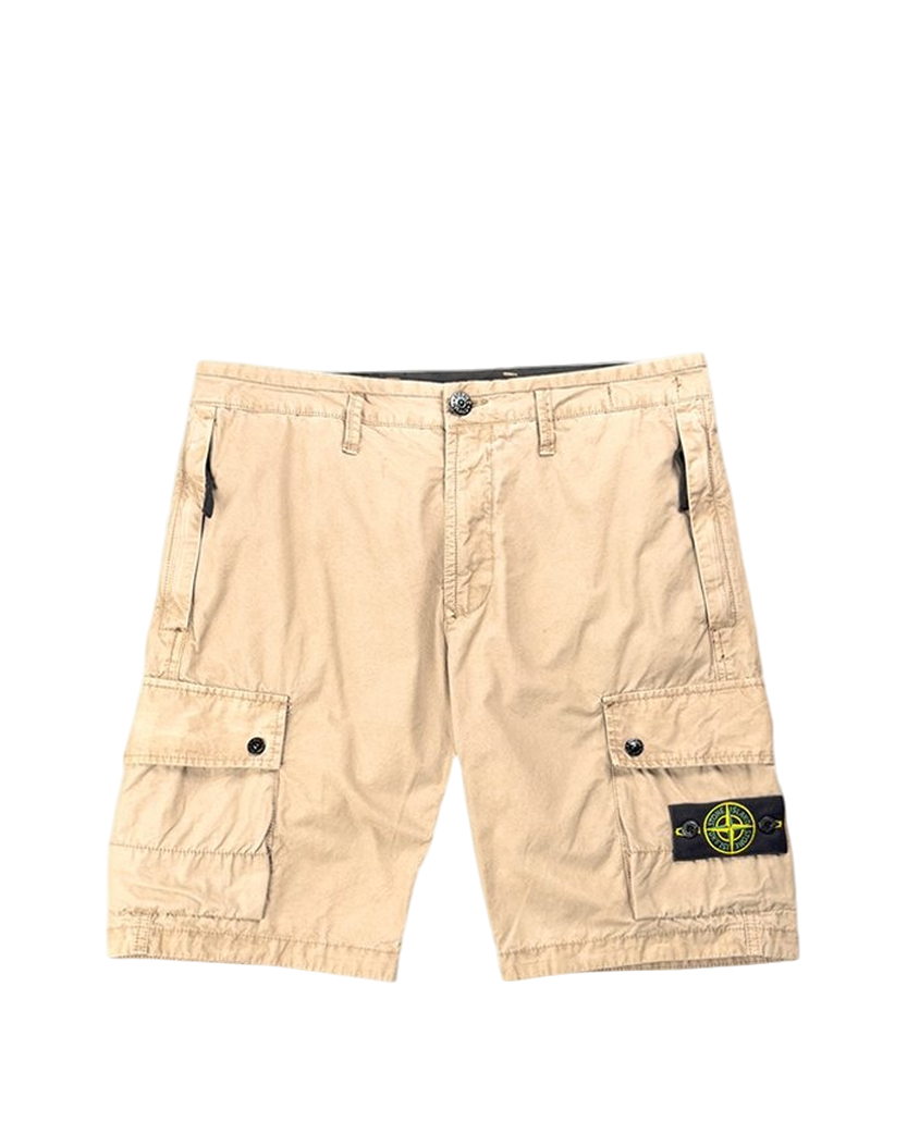 L11WA Brushed Cotton Canvas Bermuda Shorts Sand SI0152-SD