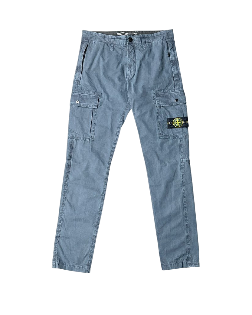 303WA Brushed Cotton Cargo Pants Cold Dyed Navy SI0119-NA