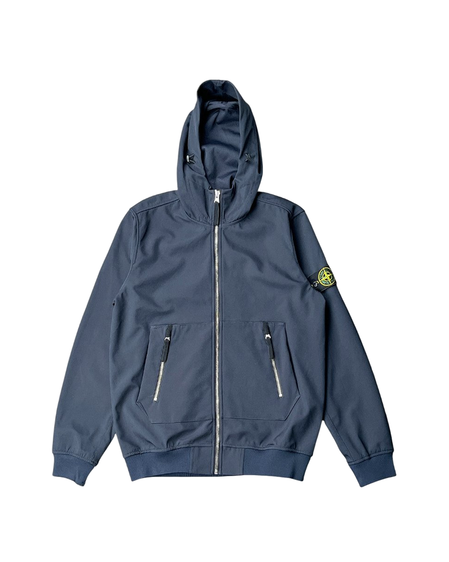 40727 Soft Shell-R Hooded Jacket Marine Blue SI0122-MB