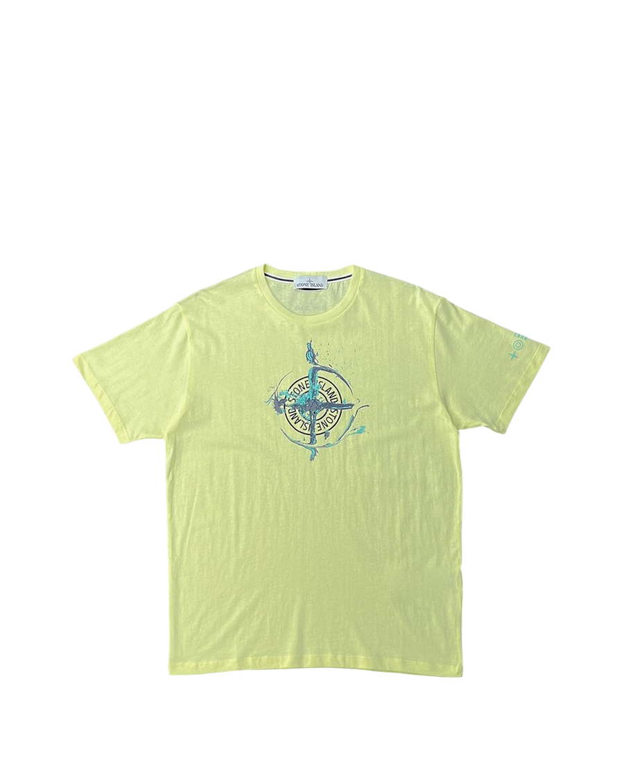 Marble One Print T-Shirt Lemon SI0115-LE