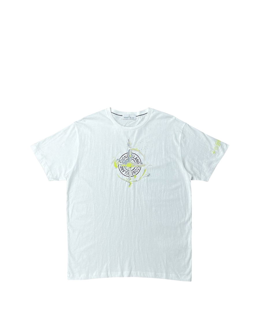 Marble One Print T-Shirt White SI0115-WT