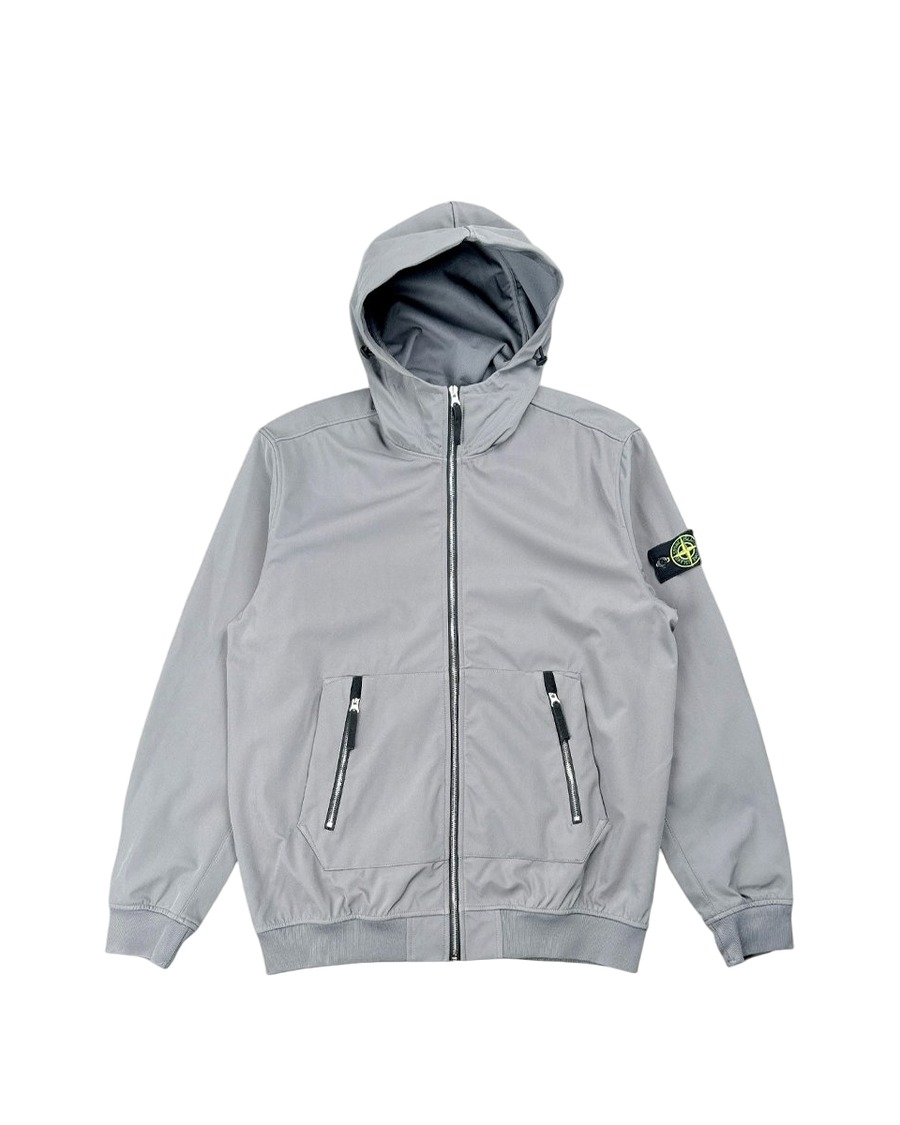 40727 Soft Shell-R Hooded Jacket Grey SI0122-GY