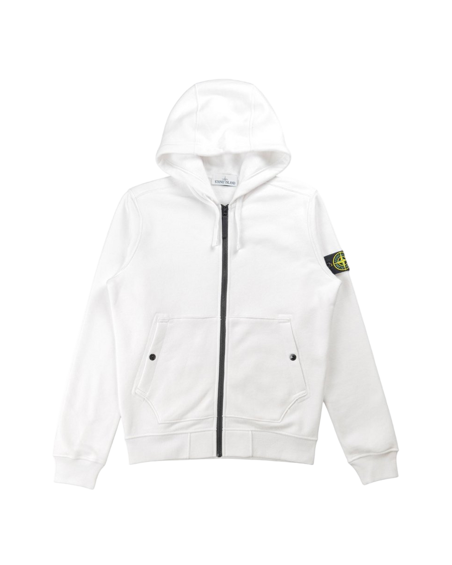 61620 Full-Zipper Hooded Sweatshirt White SI0130-WT