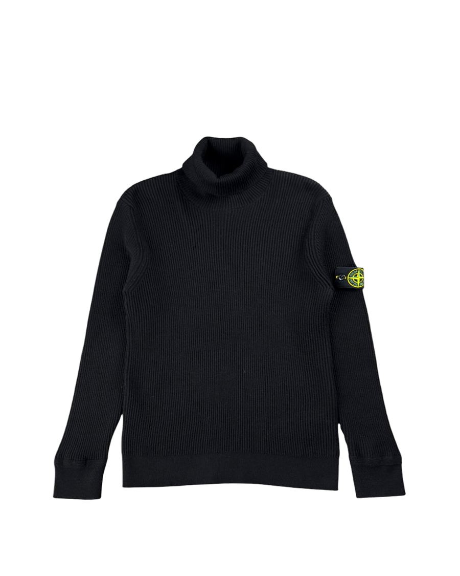 552C2 Turtle Neck Knit Sweater Black SI0181-BK