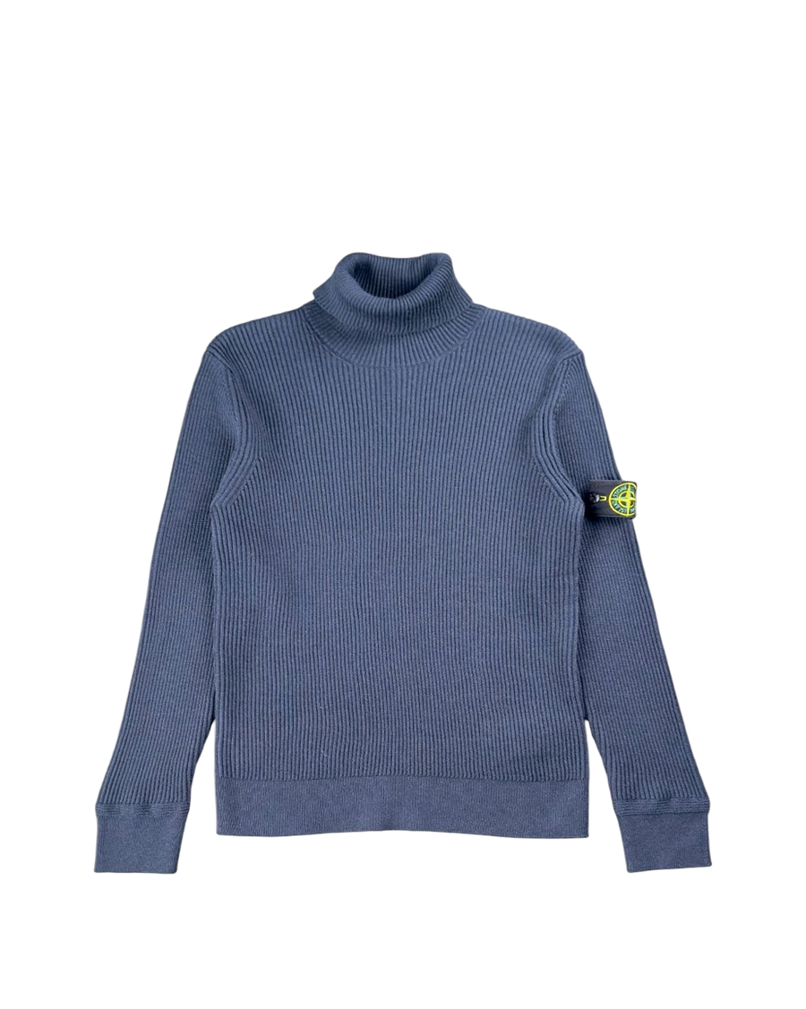 552C2 Turtle Neck Knit Sweater Blue SI0181-BL