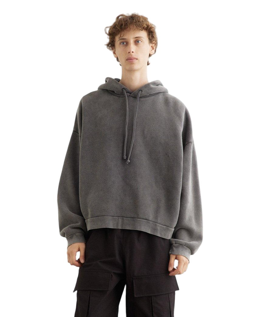 Acne Studios Relaxed Hooded Sweatshirt Faded Black