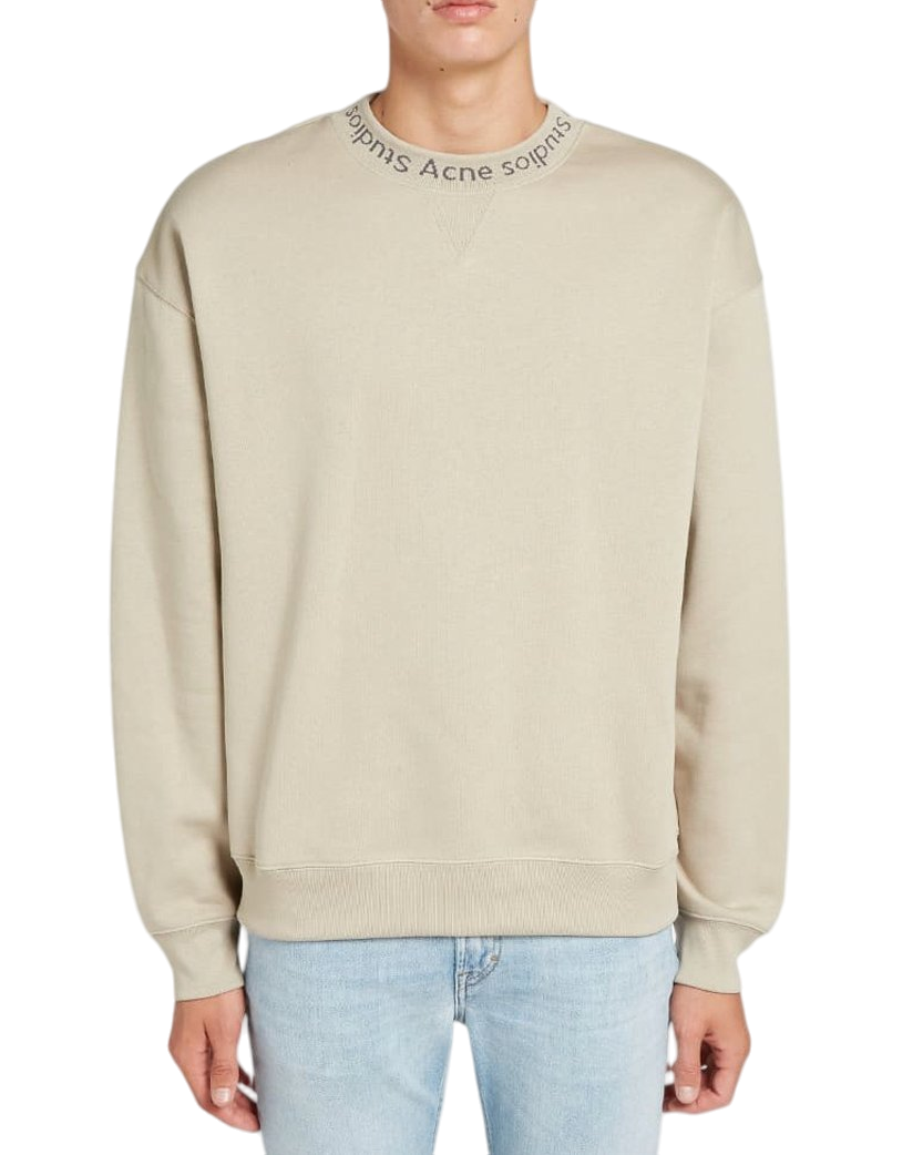 Acne Studios Flogho Crew Sweat Beige