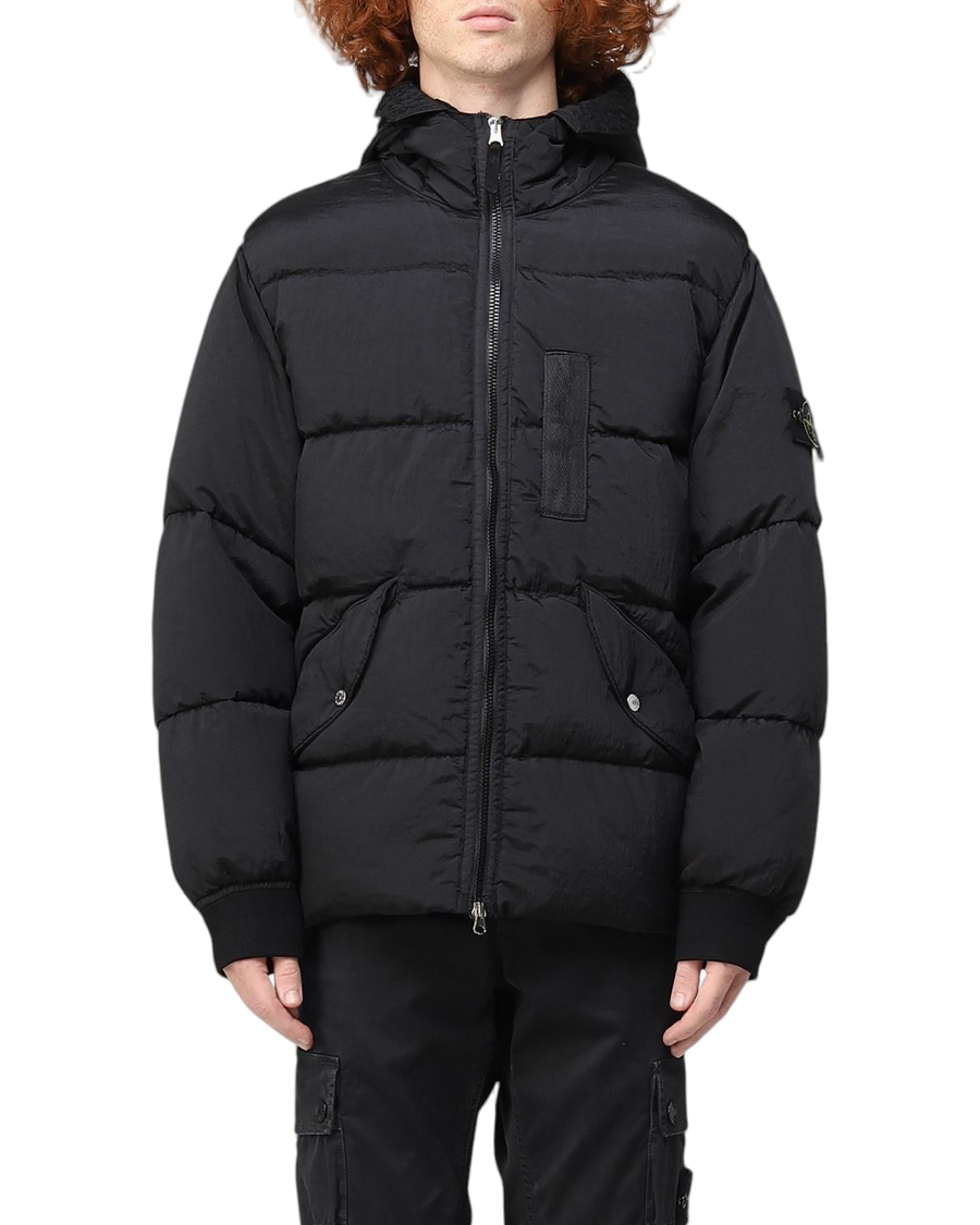 43619 Nylon Metal Down Jacket Black SI0238-BK