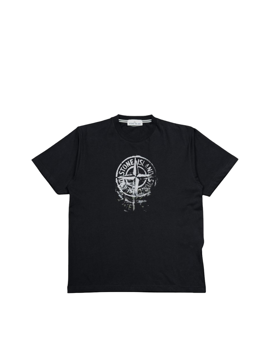 2RC87 'Reflective One' Print T-shirt Black SI0206-BK
