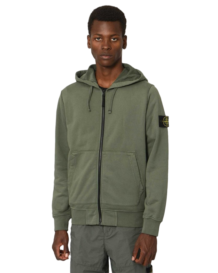 64251 Classic Zip Hooded Sweatshirt Musk Green SI0142-MUGN