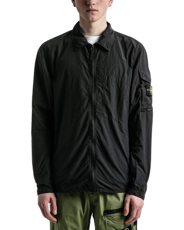 10502 Naslan Light Overshirt Black SI0250-BK
