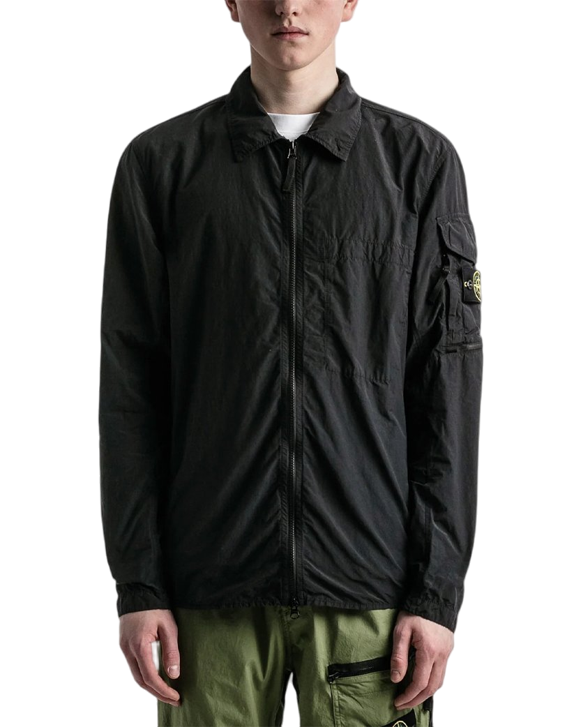 10502 Naslan Light Overshirt Black SI0250-BK