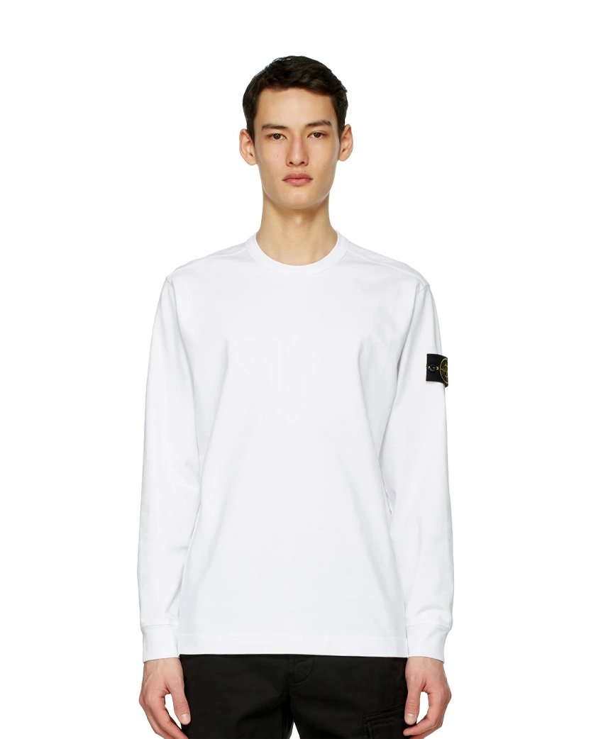 23FW Patch Long Sleeve White SI0274-WT