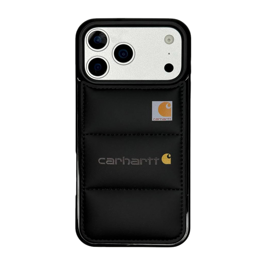 CARHARTT IPHONE PUFFER-STYLE CASE BLACK