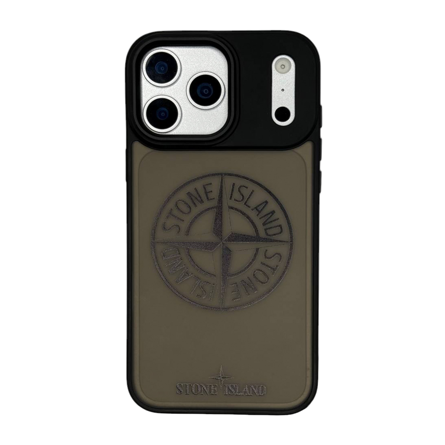 STONE ISLAND IPHONE MATTE CASE BLACK