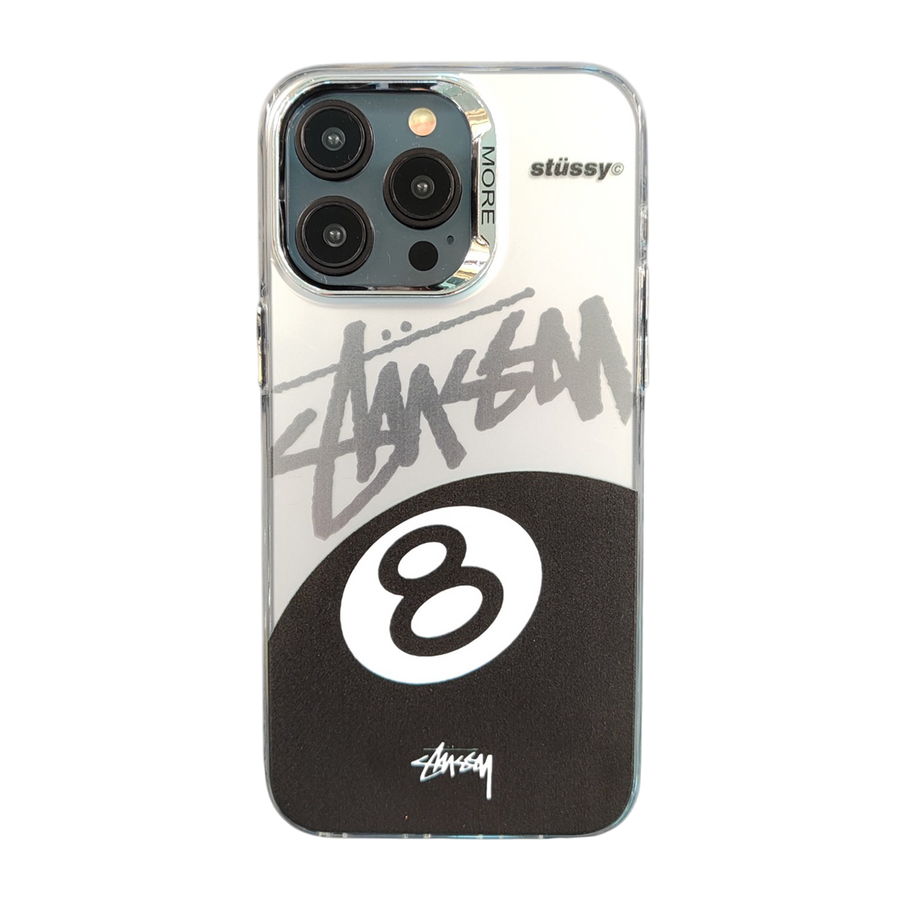 STUSSY IPHONE LOGO CASE SILVER