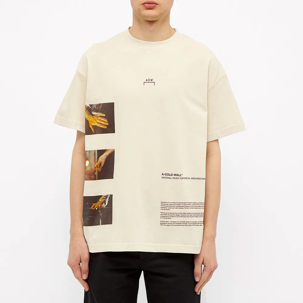 A-COLD-WALL* 20SS Glass Blower Tee Beige