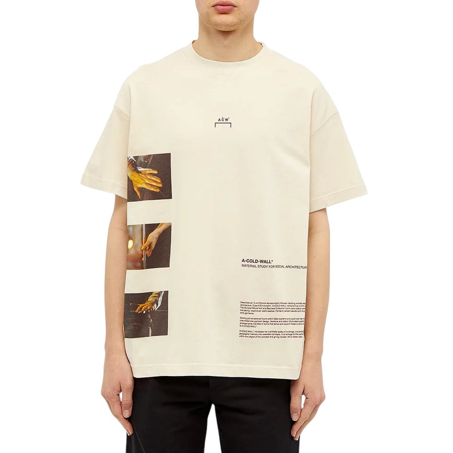 A-COLD-WALL* 20SS Glass Blower Tee Beige